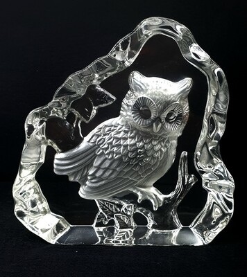 Slumped Glass Animal Impressions - Owl *