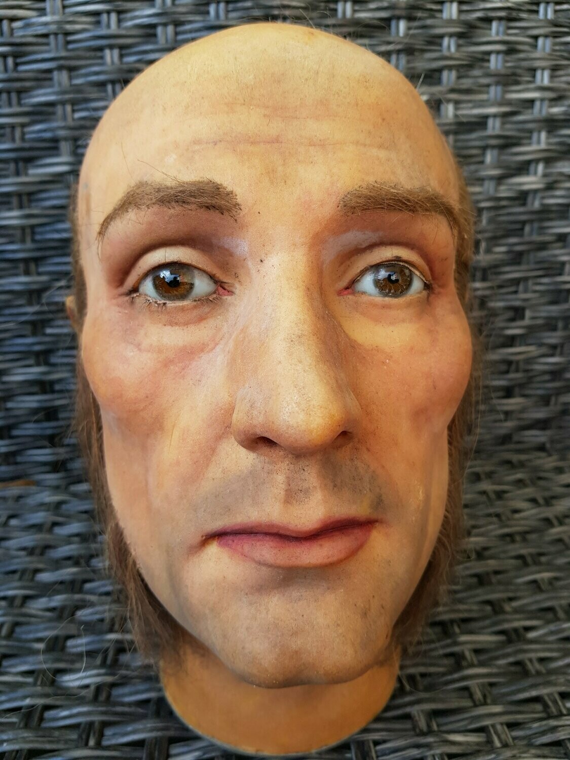 Extremely Stunning Signed P.Imans Paris Wax Head Glas Eyes, Hair Lifesize RARE!