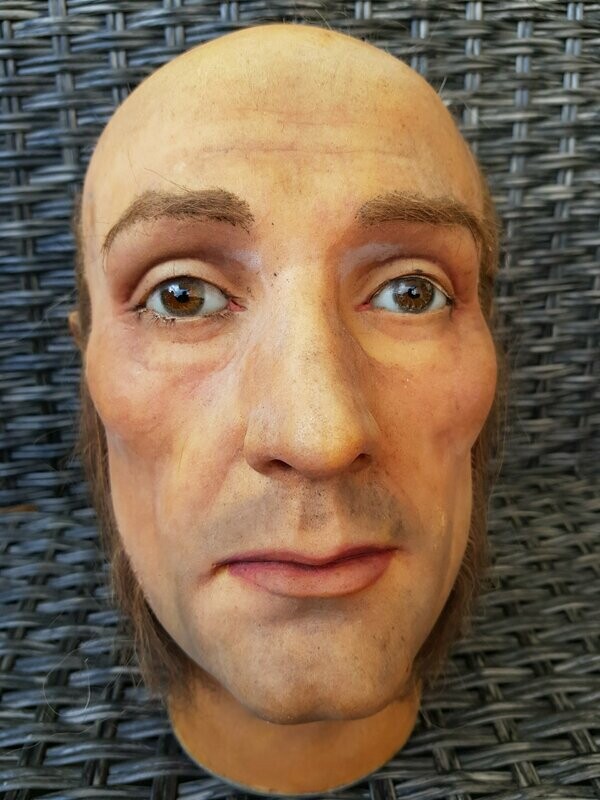 Extremely Stunning Signed P.Imans Paris Wax Head Glas Eyes, Hair Lifesize RARE!