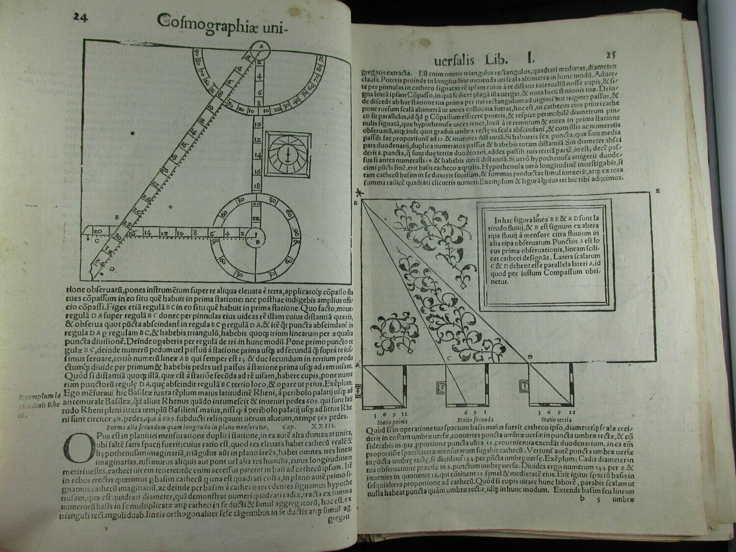 Cosmographia Sebastian Munster 1550s fragment many woodcuts over 800 pages