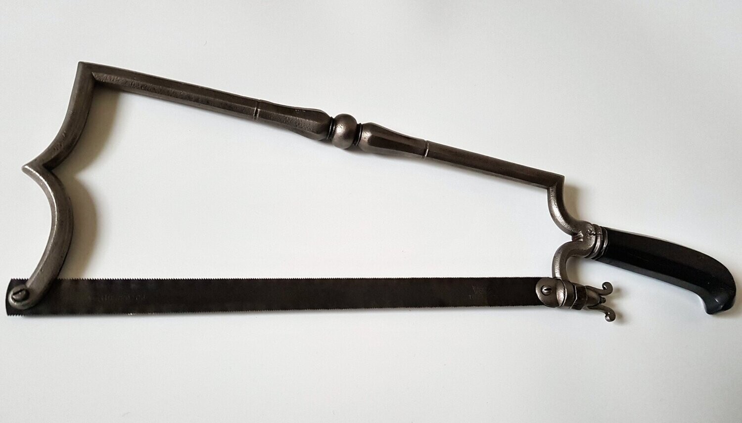 Antique French ornate bow-frame Amputation Saw