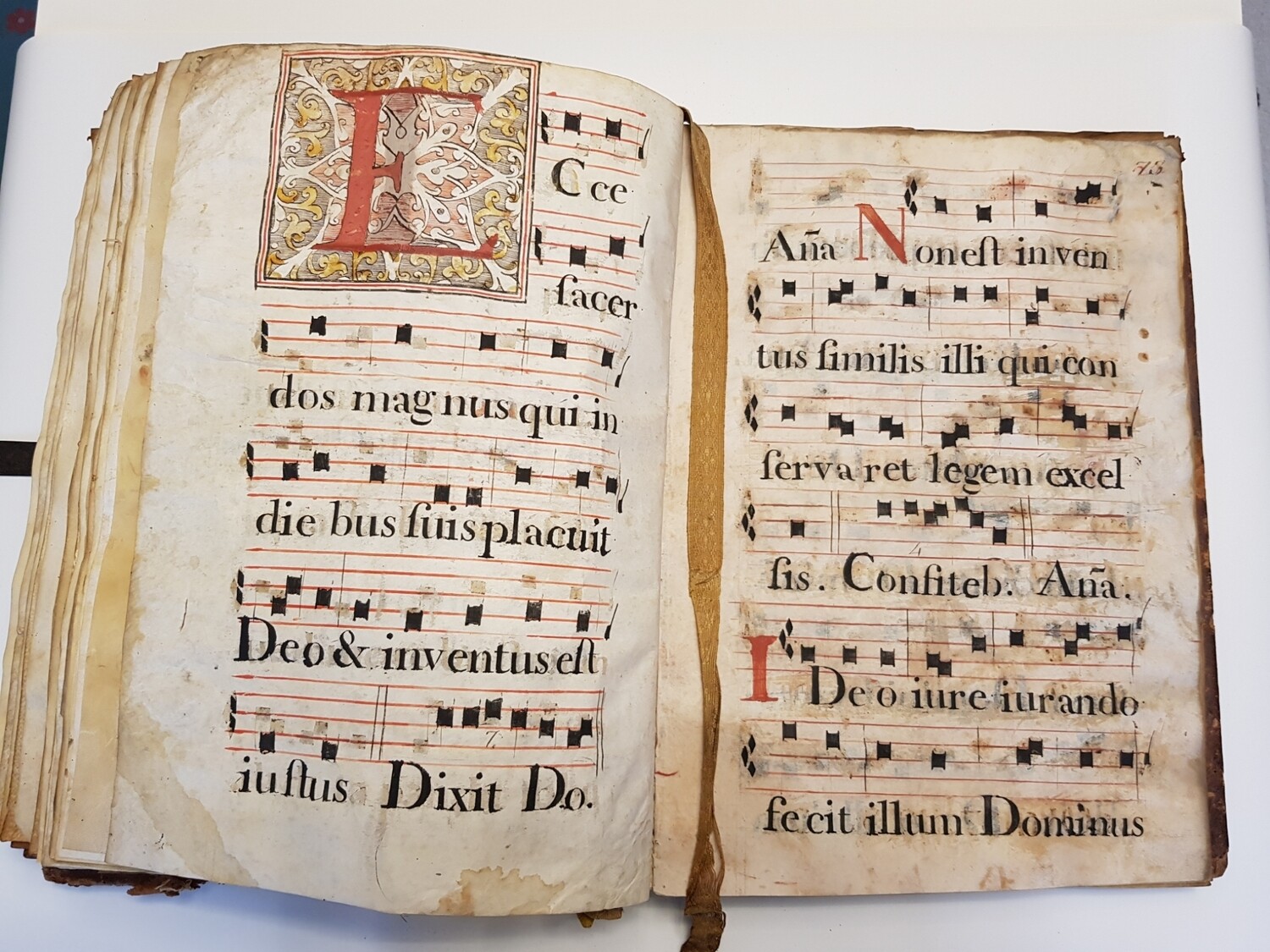 Rare 16th Century Antiphonary Manuscript on vellum probably Italian