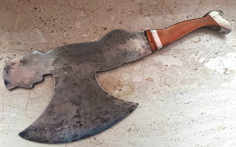 Very Rare Victorian French Woman Cleaver Folk Art Beautiful & Antique