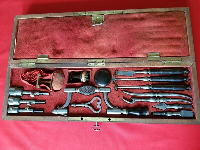 Antique 18th Century Rare French Toulouse Trepanning set