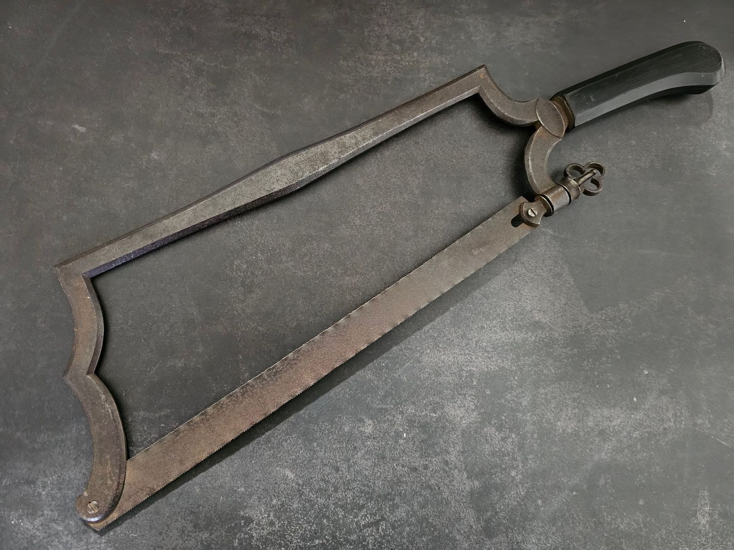 Antique 18th Century Amputation Saw Morette Surgical Bone Saw Medical Instrument