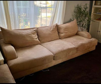 Sofa and oversized chair