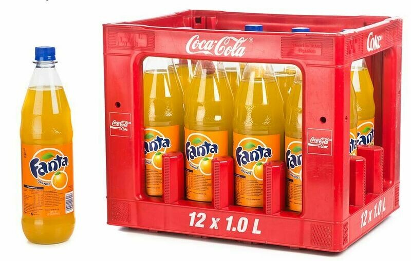 1 x Fanta Orange 12x1 L (Mehrweg PET) 1 x Fanta Orange 12x1 L (Mehrweg PET)
