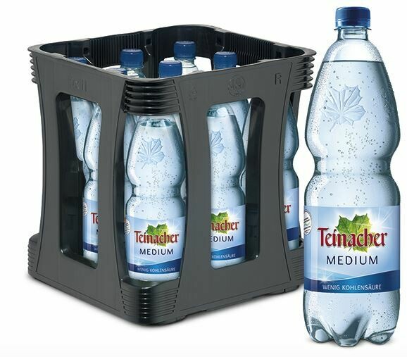 1 x Kiste Teinacher Medium 9 x 1 L (Mehrweg PET)