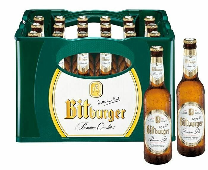 1 x Kiste Bitburger Pils Long Neck 24 x 0,33 L (Mehrweg)