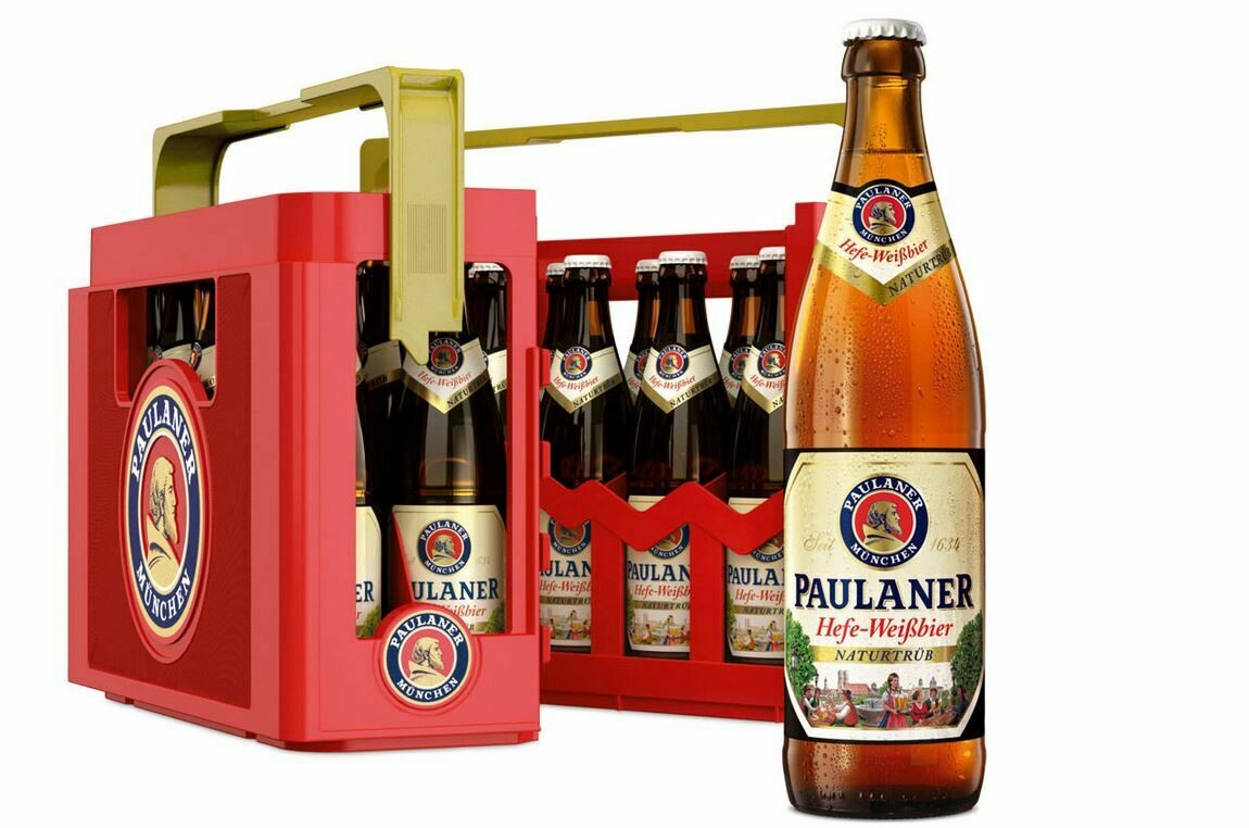 1 x Kiste Paulaner Hefeweißbier naturtrüb 20 x 0,5 l (Glas Mehrweg)