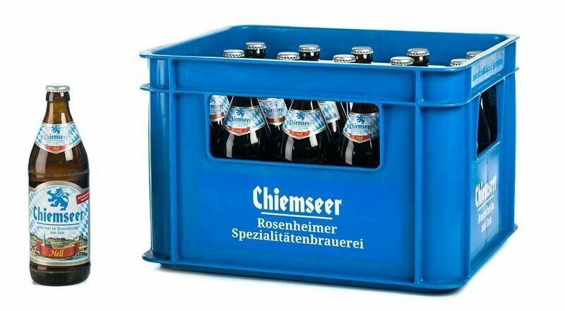 1 x Kiste Chiemseer hell 20 x 0,5l (Mehrweg) 1 x Kiste Chiemseer hell 20 x 0,5l (Mehrweg)