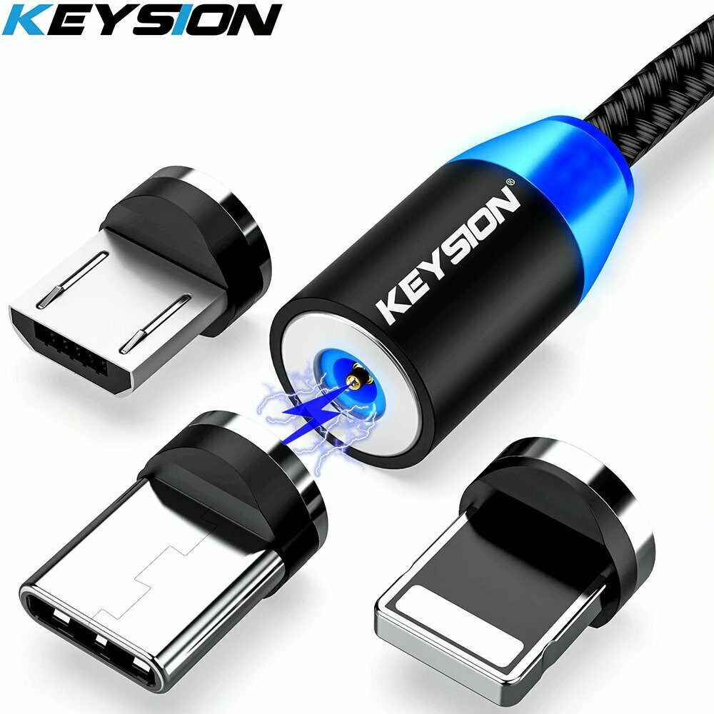 KEYSION LED Magnetic USB Type C Fast Charging Cable