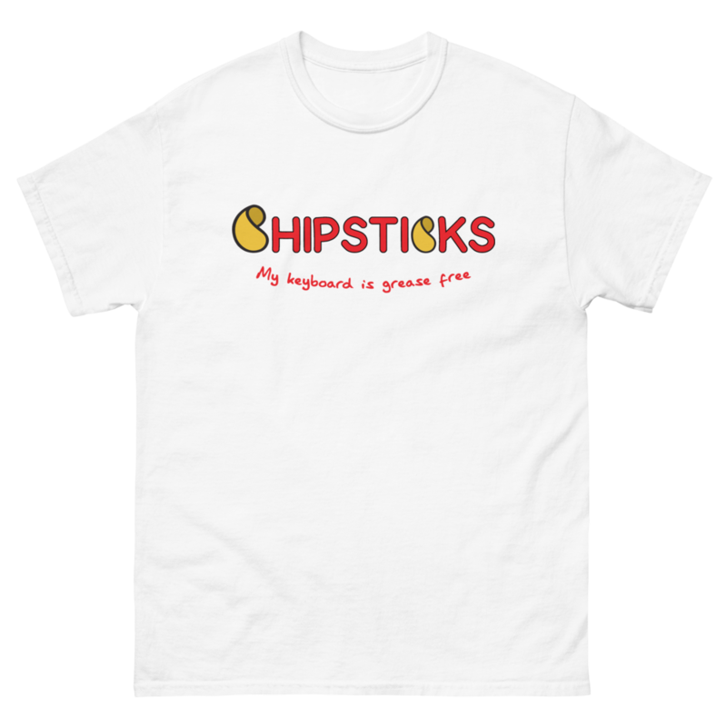 &quot;My keyboard is grease free&quot; Men&#39;s heavyweight tee 