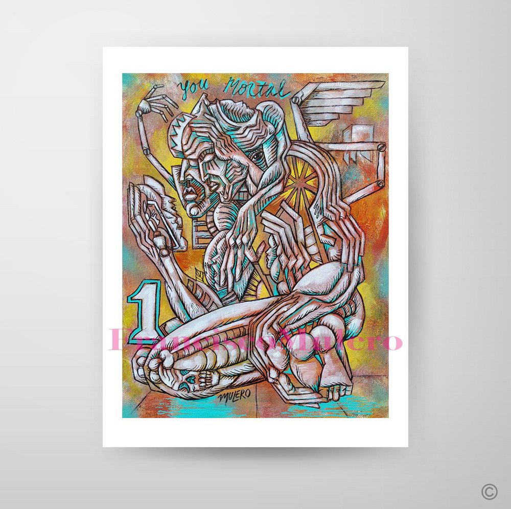 You Mortal, Signed Art Print By Francisco Mulero