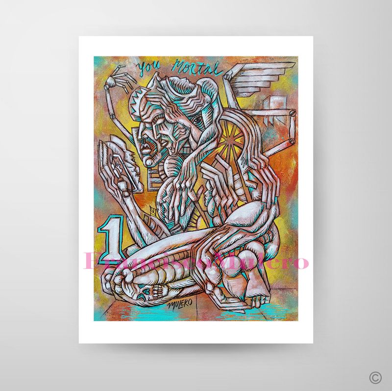 You Mortal, Signed Art Print By Francisco Mulero