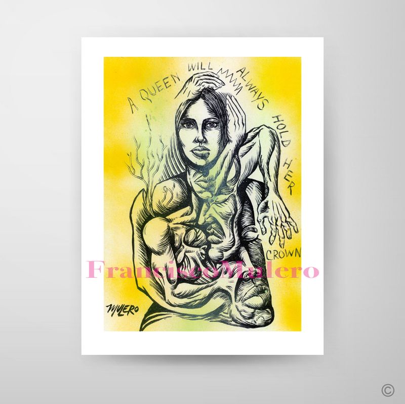Queen. Signed Art Print By Francisco Mulero