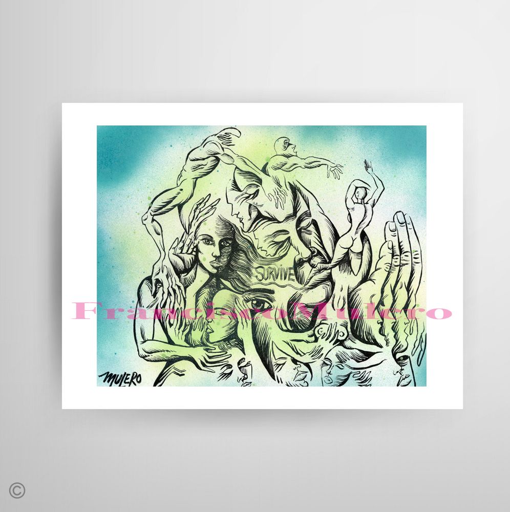 Survivor, Signed Art Print By Francisco Mulero