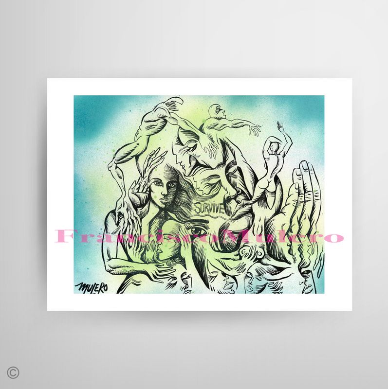Survivor, Signed Art Print By Francisco Mulero