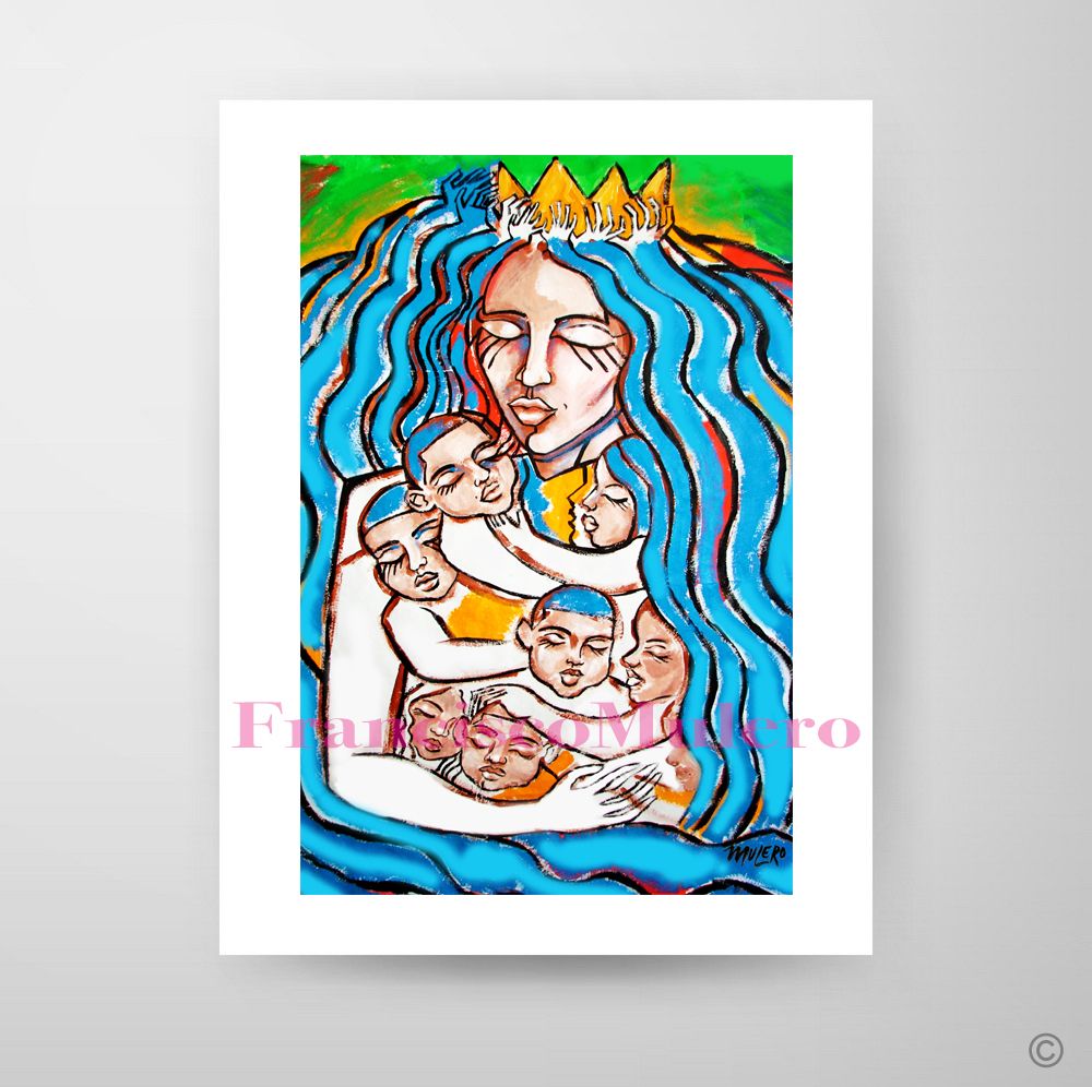 Mother, Signed Art Print By Francisco Mulero
