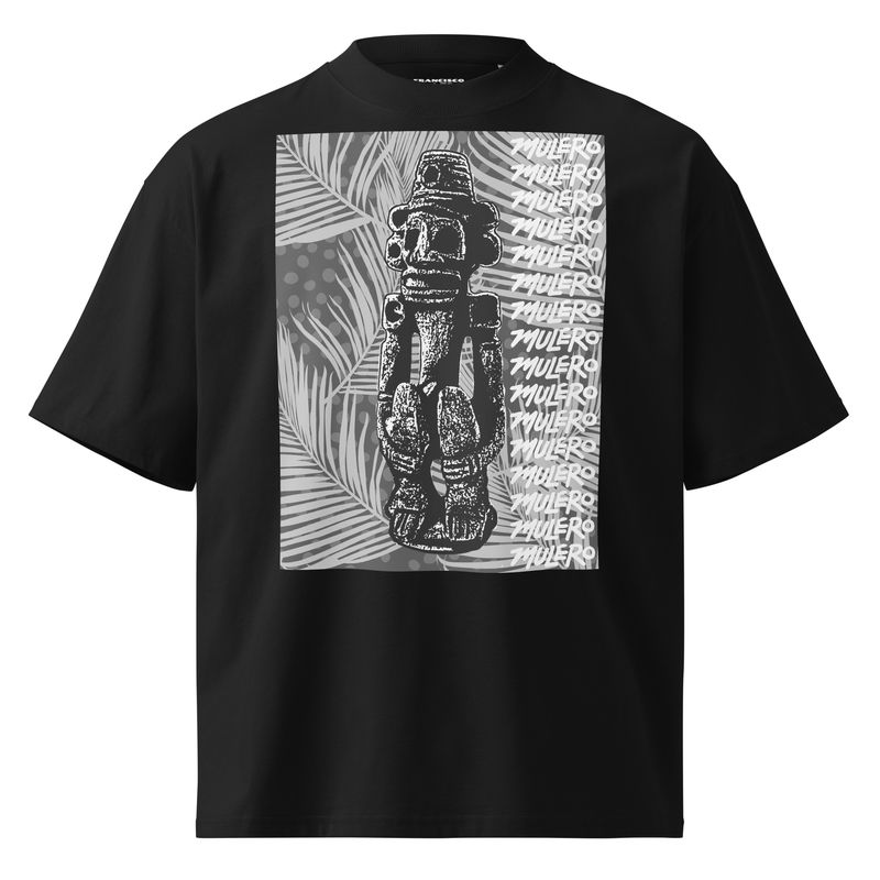 Taino Unisex organic oversized high neck t-shirt