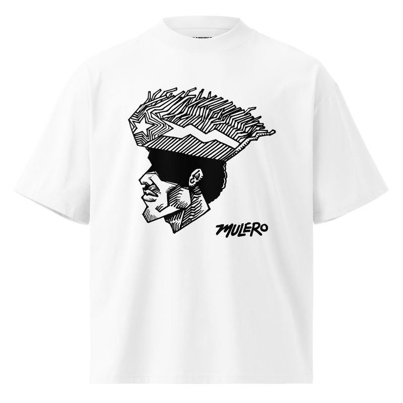 Jibaro Superstar Unisex organic oversized high neck t-shirt