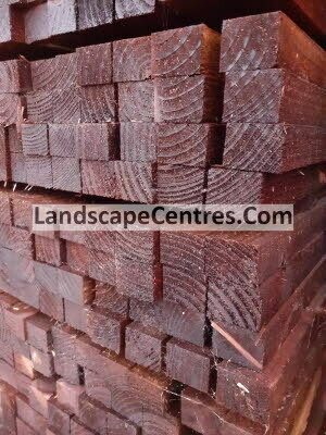 Tanalised Brown Backing Rails 1830 45x35mm