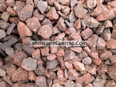 Terracotta Red Granite 20mm Chippings *Bulk Load Loose Or 25Kg Bag*