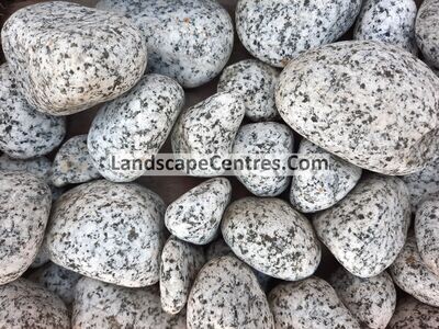 Silver Granite Pebbles 25-40mm *20Kg Bag Only*