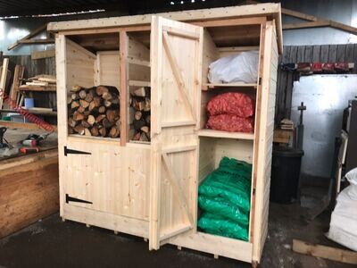 The Sturdy Log Store Shed- All sizes available
