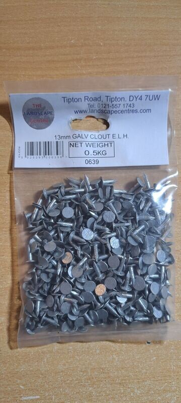 13mm 1/2Kg Bag Clout Nails