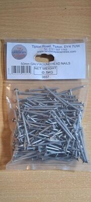 50mm 1/2Kg Bag Galvanised Nails