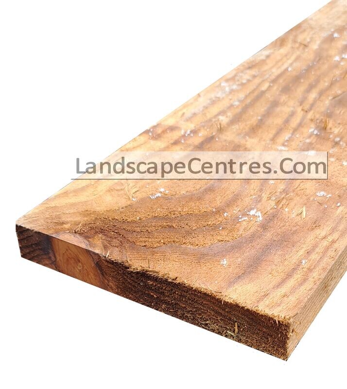 6x1 Timber Gravel Board 2400x150mm (Tanalised Brown)
