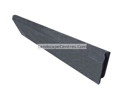 Edgelock Charcoal Round Top Path Edging 600x150x50mm