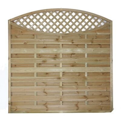 Sussex Oval Lattice Top Fence Panel
*Please Choose Size*
