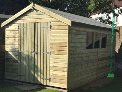 The Sturdy Tanalised Apex Shed- All sizes available