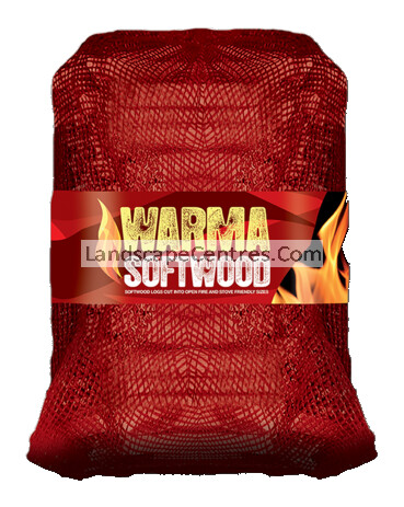 KILN DRIED SOFTWOOD LOGS (NETTED 8-10 LOGS APPROX) £6.95 EACH OR 5 BAGS FOR £33.75!