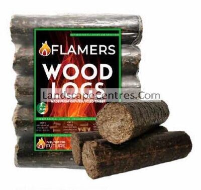 Flamers Recycled Wood Logs- long burn
