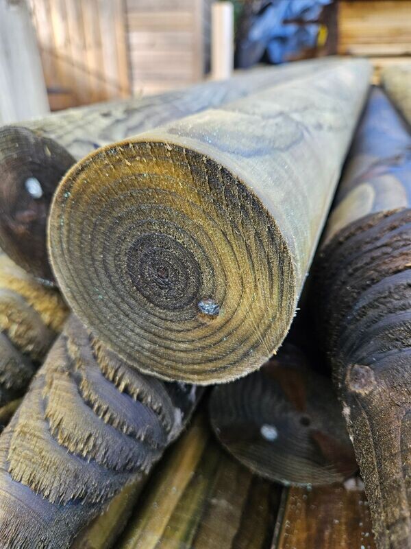 3 1/2" Tanalised Rounded Posts