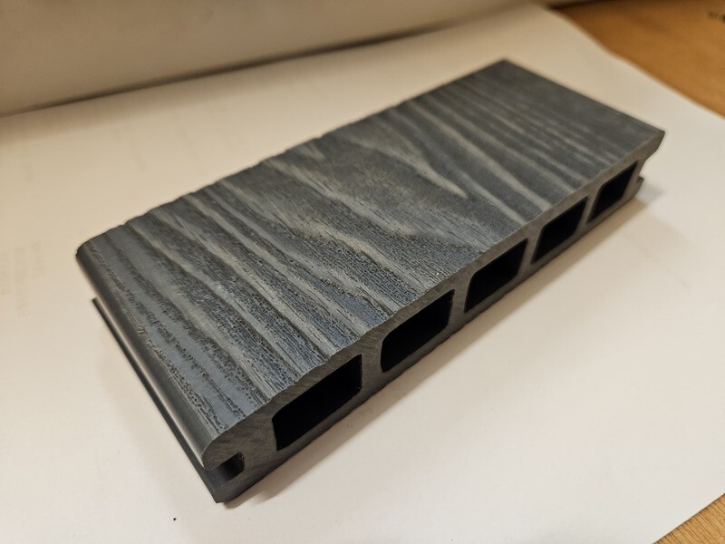 Silver Grey 3.66m Composite Deck Board 146x25mm