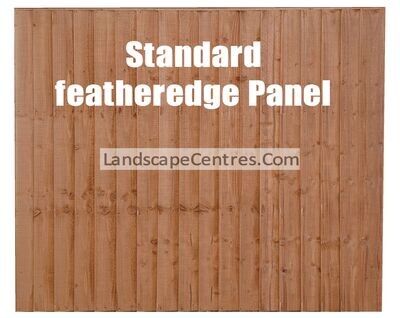 Featheredge Fence Panel- Nut Brown *Please Choose Size*