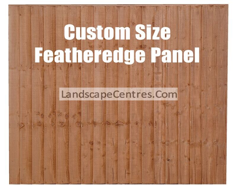Custom Width Featheredge Panel- Nut Brown *Please Choose Size*