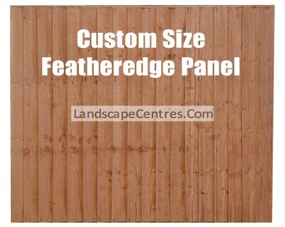 Custom Width Featheredge Panels- Nut Brown *Please Choose Size*