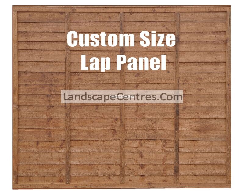 Custom Width Lap Panel- Nut Brown *Please Choose Size*