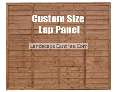 Custom Width Lap Panel- Nut Brown *Please Choose Size*