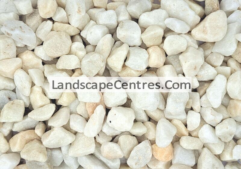 Luna White Spar Chippings 20mm *Bulk Load Loose*