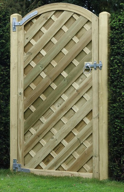 V Arched European Gate 1800x900mm VAG180