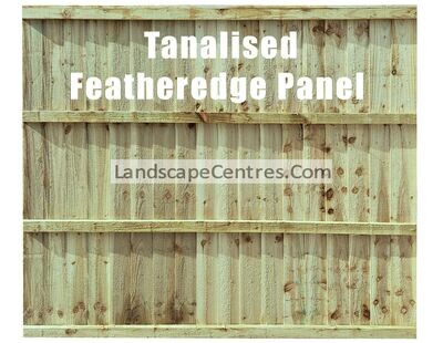 Featheredge Fence Panel- Tanalised Green *Please Choose Size*