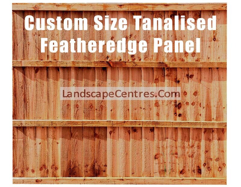 Custom Width Tanalised (Brown) Featheredge Fence Panel *Please Choose Size*
