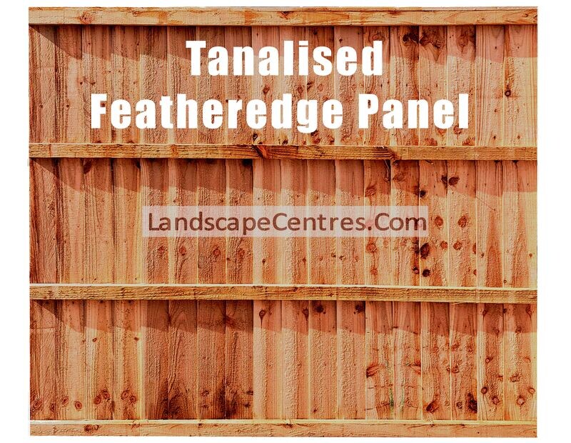 Tanalised (Brown) Featheredge Fence Panel *Please Choose Size*