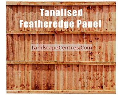 Featheredge Fence Panel- Tanalised Brown *Please Choose Size*